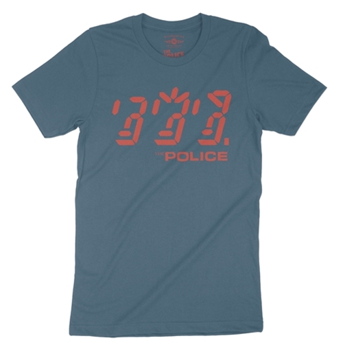CLEARANCE - Med Teal The Police Ghost In The Machine Album T-Shirt - Lightweight Vintage Style