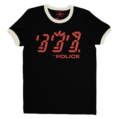 CLEARANCE - XL Black The Police Ghost In The Machine Album Ringer T-Shirt