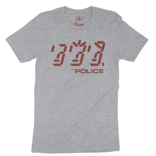 CLEARANCE - 2XL Athletic Heather The Police Ghost In The Machine Album T-Shirt - Lightweight Vintage Style