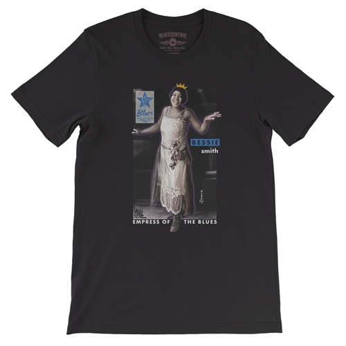 Ltd. Ed. Blues Hall of Fame Bessie Smith T-Shirt - Lightweight Vintage Style - vintageblack