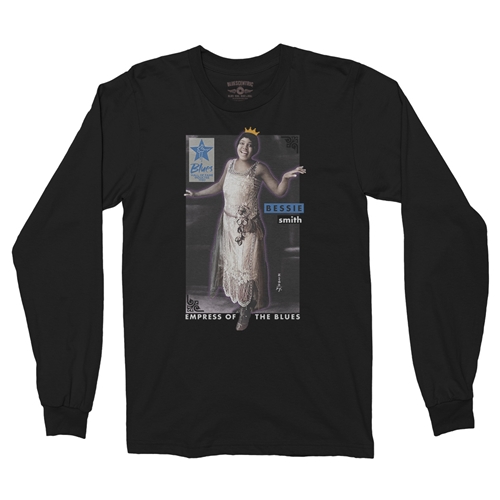 Ltd. Ed. Blues Hall of Fame Bessie Smith Long Sleeve T-Shirt - longsleeveblack