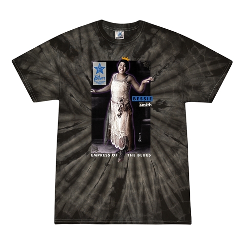 Ltd. Ed. Blues Hall of Fame Bessie Smith Tie-Dye T-Shirt - Black