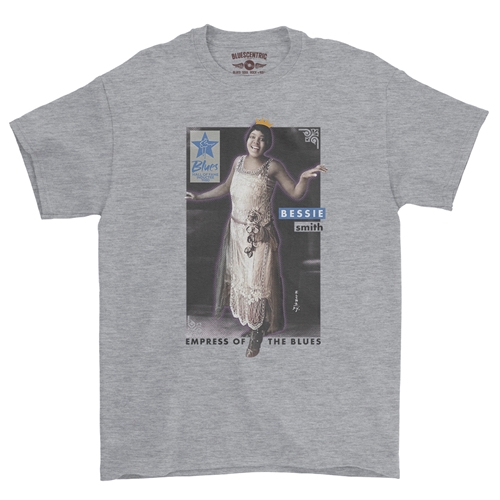 Ltd. Ed. Blues Hall of Fame Bessie Smith T-Shirt - Classic Heavy Cotton - classicathleticheather