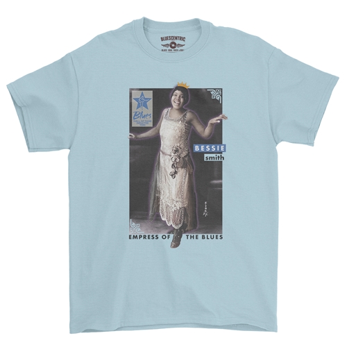 Ltd. Ed. Blues Hall of Fame Bessie Smith T-Shirt - Classic Heavy Cotton - classiclightblue
