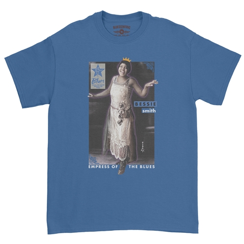 Ltd. Ed. Blues Hall of Fame Bessie Smith T-Shirt - Classic Heavy Cotton - classicroyalblue