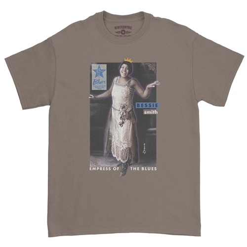 Ltd. Ed. Blues Hall of Fame Bessie Smith T-Shirt - Classic Heavy Cotton - classictaupe