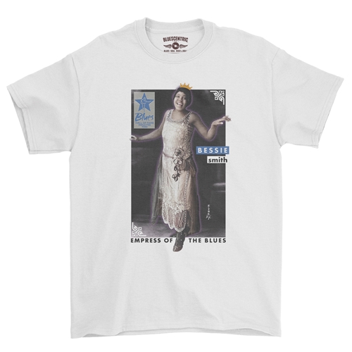 Ltd. Ed. Blues Hall of Fame Bessie Smith T-Shirt - Classic Heavy Cotton - classicwhite