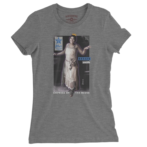 Ltd. Ed. Blues Hall of Fame Bessie Smith Ladies T Shirt - Relaxed Fit - ladiesdeepheather