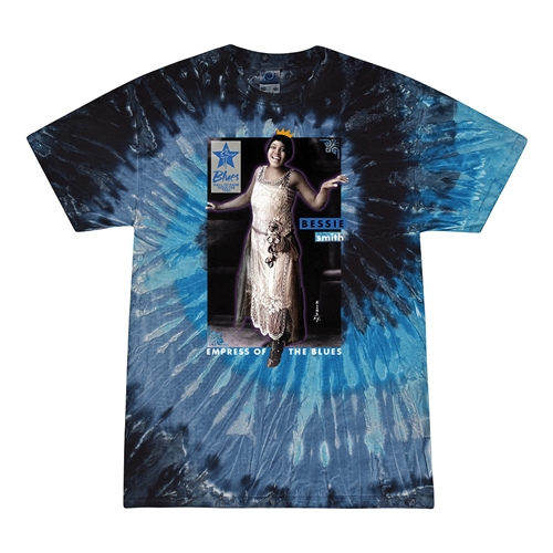 Ltd. Ed. Blues Hall of Fame Bessie Smith Tie-Dye T-Shirt - Blue