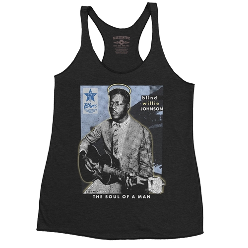 Ltd. Ed. Blues Hall of Fame Blind Willie Johnson Racerback Tank - Women