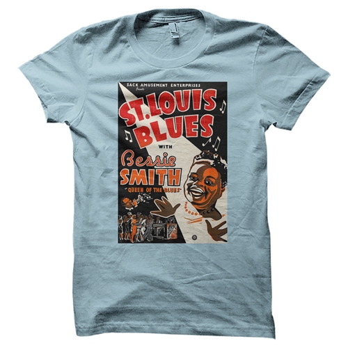 Bessie Smith St Louis Blues T-Shirt - Classic Heavy Cotton - classiclightblue