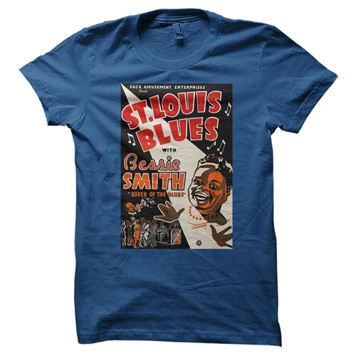 Bessie Smith St Louis Blues T-Shirt - Classic Heavy Cotton - classicroyalblue