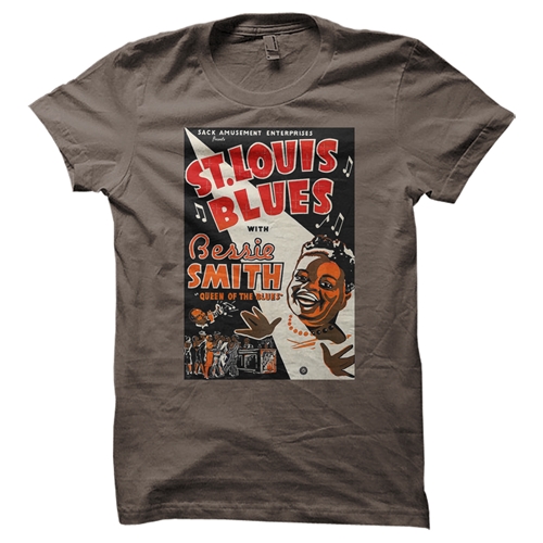 Bessie Smith St Louis Blues T-Shirt - Classic Heavy Cotton - classictaupe