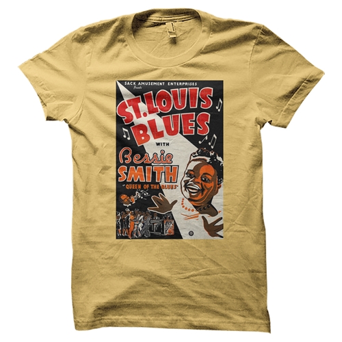 Bessie Smith St Louis Blues T-Shirt - Classic Heavy Cotton - classicyellow