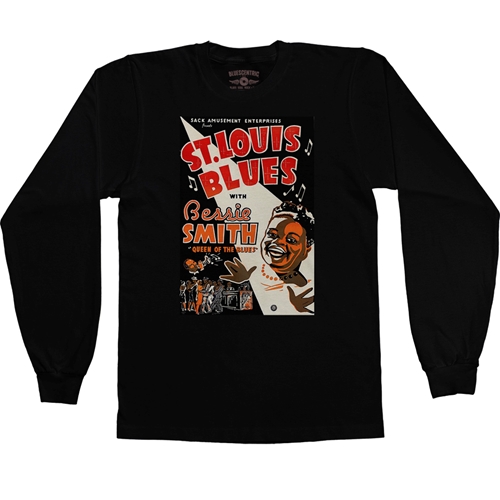 Bessie Smith St Louis Blues Long Sleeve T-Shirt - longsleeveblack