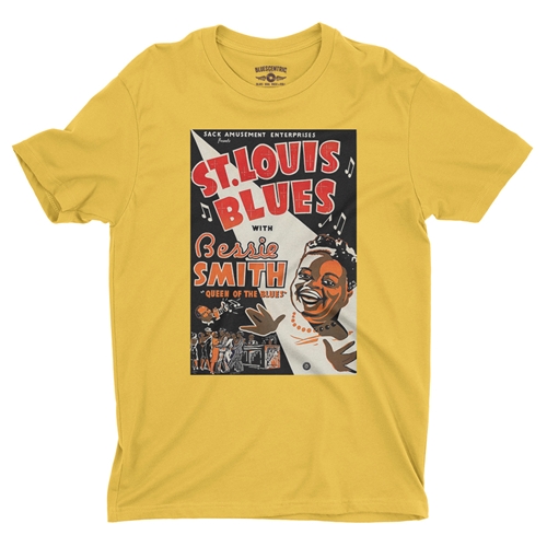 Bessie Smith St Louis Blues T-Shirt - Lightweight Vintage Style - vintagemaizeyellow
