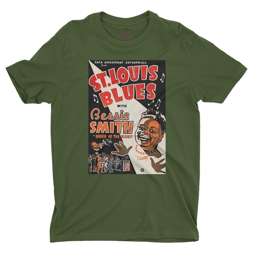 Bessie Smith St Louis Blues T-Shirt - Lightweight Vintage Style - vintageolive