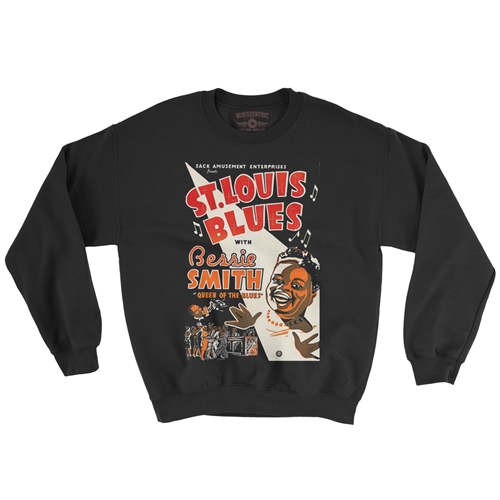Bessie Smith St Louis Blues Crewneck Sweatshirt - crewneckblack