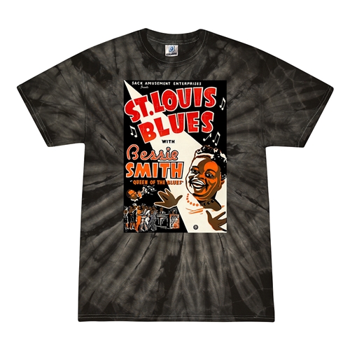 Bessie Smith St Louis Blues Tie-Dye T-Shirt - Black