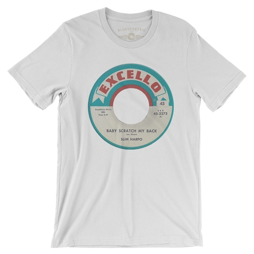 Excello Records Vinyl Record T-Shirt - Lightweight Vintage Style - white