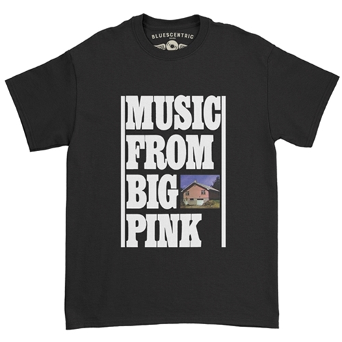 CLEARANCE - Small Black The Band Music From Big Pink T-Shirt - Classic Heavy Cotton