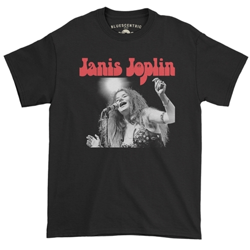 CLEARANCE - XL Black Peace Janis Joplin Vintage Concert T-Shirt - Classic Heavy Cotton