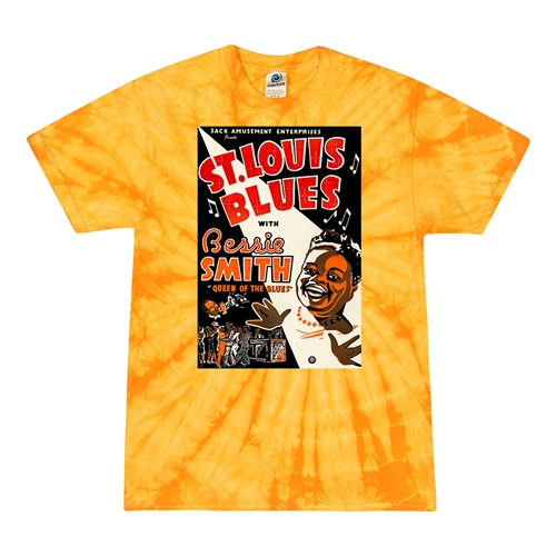 Bessie Smith St Louis Blues Tie-Dye T-Shirt - Yellow