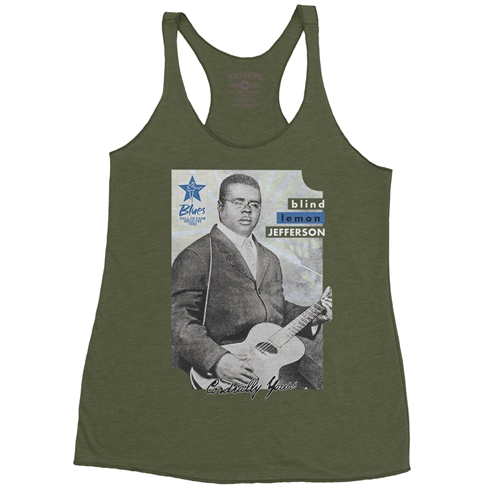 Ltd. Ed. Blues Hall of Fame Blind Lemon Jefferson Racerback Tank - Women