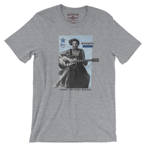 Ltd. Ed. Blues Hall of Fame Memphis Minnie T-Shirt - Lightweight Vintage Style - vintageathleticheather
