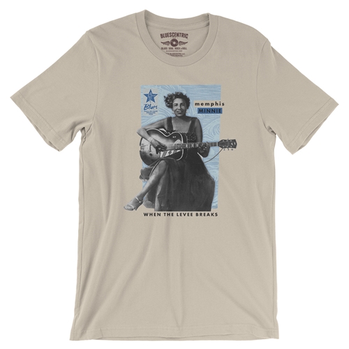 Ltd. Ed. Blues Hall of Fame Memphis Minnie T-Shirt - Lightweight Vintage Style - vintagecream