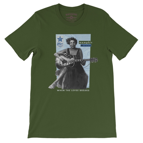 Ltd. Ed. Blues Hall of Fame Memphis Minnie T-Shirt - Lightweight Vintage Style - vintageolive