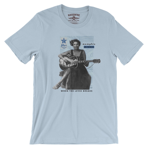Ltd. Ed. Blues Hall of Fame Memphis Minnie T-Shirt - Lightweight Vintage Style - vintagethrowbackblue
