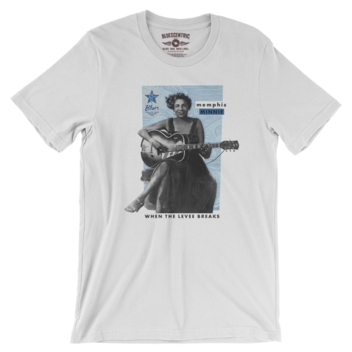 Ltd. Ed. Blues Hall of Fame Memphis Minnie T-Shirt - Lightweight Vintage Style - vintagewhite