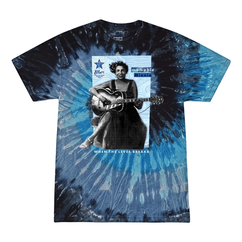 Ltd. Ed. Blues Hall of Fame Memphis Minnie Tie-Dye T-Shirt - Blue