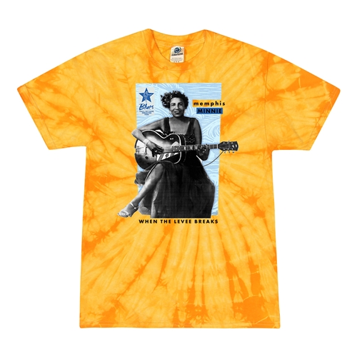 Ltd. Ed. Blues Hall of Fame Memphis Minnie Tie-Dye T-Shirt - Yellow