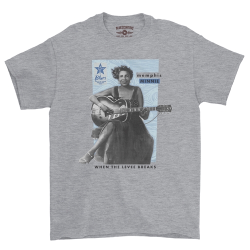 Ltd. Ed. Blues Hall of Fame Memphis Minnie T-Shirt - Classic Heavy Cotton - classicathleticheather