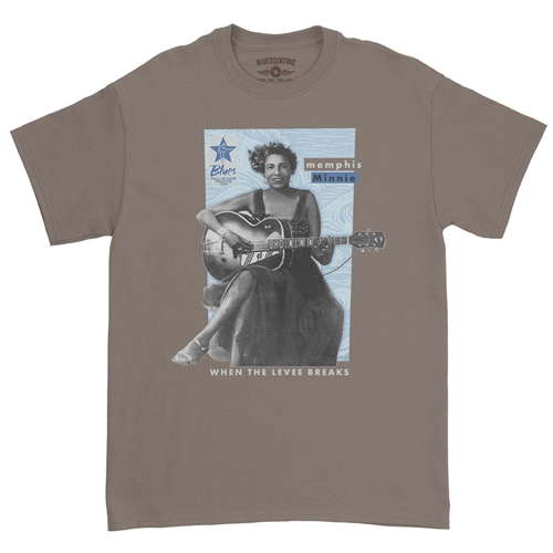 Ltd. Ed. Blues Hall of Fame Memphis Minnie T-Shirt - Classic Heavy Cotton - classictaupe