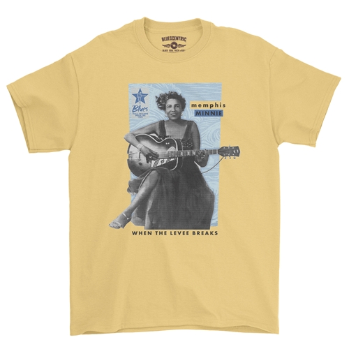 Ltd. Ed. Blues Hall of Fame Memphis Minnie T-Shirt - Classic Heavy Cotton - classicyellow