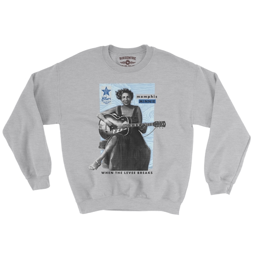 Ltd. Ed. Blues Hall of Fame Memphis Minnie Crewneck Sweatshirt - crewneckathleticheather