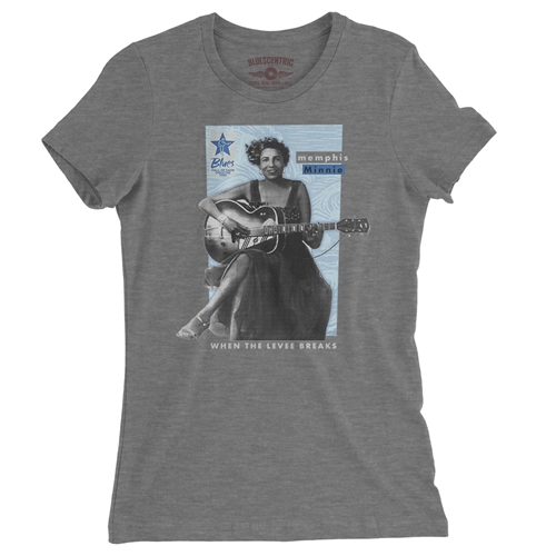 Ltd. Ed. Blues Hall of Fame Memphis Minnie Ladies T Shirt - Relaxed Fit - ladiesdeepheather