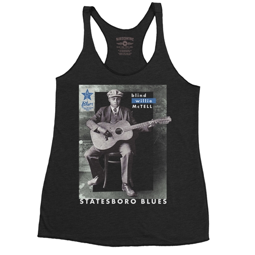 Ltd. Ed. Blues Hall of Fame Blind Willie McTell Racerback Tank - Women