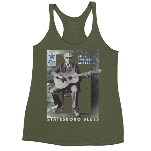 Ltd. Ed. Blues Hall of Fame Blind Willie McTell Racerback Tank - Women