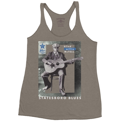 Ltd. Ed. Blues Hall of Fame Blind Willie McTell Racerback Tank - Women
