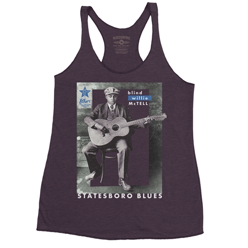 Ltd. Ed. Blues Hall of Fame Blind Willie McTell Racerback Tank - Women