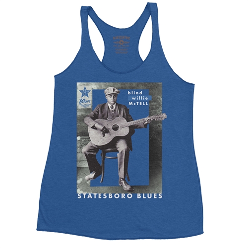 Ltd. Ed. Blues Hall of Fame Blind Willie McTell Racerback Tank - Women
