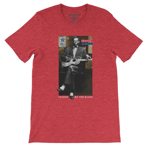 Ltd. Ed. Blues Hall of Fame Big Bill Broonzy T-Shirt - Lightweight Vintage Style - vintageheatherroyalblue