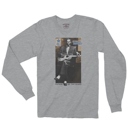 Ltd. Ed. Blues Hall of Fame Big Bill Broonzy Long Sleeve T-Shirt - longsleeveathleticheather