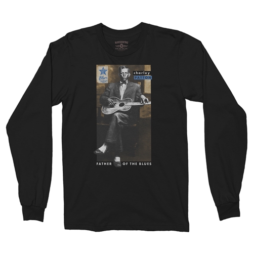 Ltd. Ed. Blues Hall of Fame Big Bill Broonzy Long Sleeve T-Shirt - longsleeveblack
