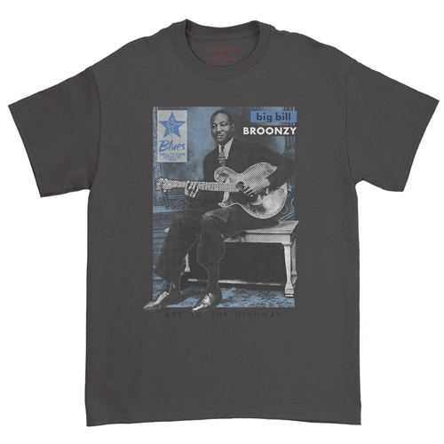 Ltd. Ed. Blues Hall of Fame Big Bill Broonzy T-Shirt - Classic Heavy Cotton - classicblack