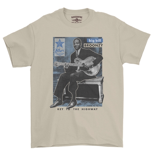 Ltd. Ed. Blues Hall of Fame Big Bill Broonzy T-Shirt - Classic Heavy Cotton - classicsand